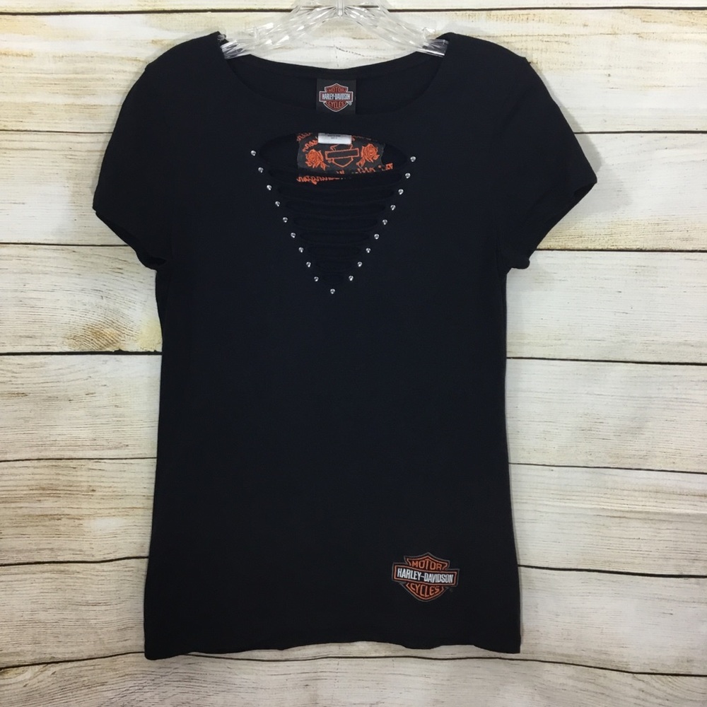 Harley-Davidson| T-shirt with embroidery w/ event